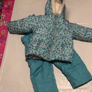 24 month Carters snowsuit/coat with snow pants